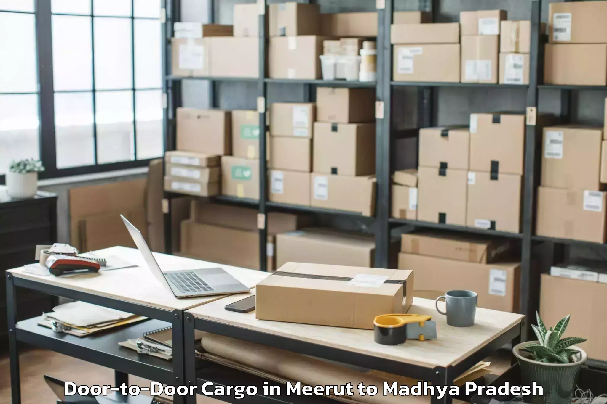 Top Meerut to Gulabganj Door To Door Cargo Available